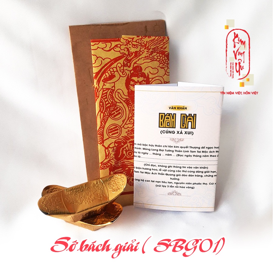 Sớ Bách Giải cúng xả xui Kim Vong Ưu SBG01